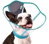 LETSQK Dog Cone Collar After Surgery, Clear Recovery Collar to Stop Licking | Adjustable Elizabethan Collar for Small Medium Large Dogs, Pet Cones with Soft Padded Edge to Protect Wounds During Healing