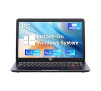 LETSUNG Itel 14 inch Laptop Computer - Celeron N4000 (Dual-Core), UHD Graphics 600, 4GB RAM 256GB SSD, 14" Micro-Edge HD Display, Ultra Slim, 4000 mAh Long Battery Life, 2.4G/5G WiFi, HDMI