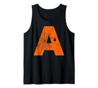 Letter A Alphabet Player Team Halloween Costume Spider Web Tank Top