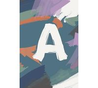 Letter A Artistic Design Style Hardcover Notebook with Subtle Dotted Grid: 100 Sheets 200 Pages Best for Gifts