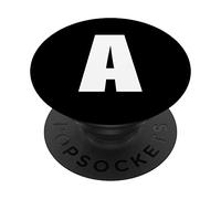 Letter A Bold White Capital Letter for Team Names or Words PopSockets Swappable PopGrip