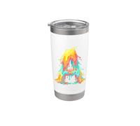 Letter A Dripping Colorful Alphabet ice drip Stainless Steel Insulated Tumbler