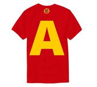 Letter A Funny Group Matching Halloween Christmas Thanksgiving Costume T-Shirt Red