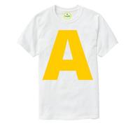 Letter A Funny Group Matching Halloween Christmas Thanksgiving Costume T-Shirt White
