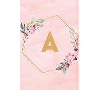 Letter A Notebook: Initial A Monogram lined journal, 120 pages, Personalized Lined Glossy Notebook
