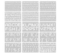 Letter Alphabet Stencils 15 Pack Calligraphy Stencils Letters for Painting Lettering Letter and Number Stencil for Crafts Reusable