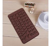 Letter And Number Impress Chocolate Cake Cutter Mould Tools Silicone Random home