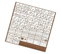 Letter and Number Stencil for Artists and Ideal for Wall Painting and Decoration Professional Templates for Artists
