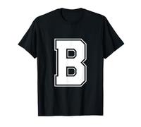 Letter B Big Bold Capital Varsity Alphabet Monogram T-Shirt