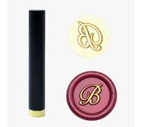Letter B Wax Seal Stamp - Mini Initial Sealing Wax Stamp, 0.47 Inch/12mm Brass Capital Letter with Handle for Party Invitations, Envelopes, and Letters
