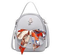 Letter Backpack Purse Small Fashion Bag Women Phone Messenger Shoulders Mobile Bag Picnic Backpacks (Grey, One Size)
