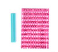 Letter Biscuit Stamp Kit 6mm Height Pink Design