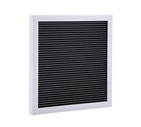 Letter Board - 25cm*25cm Message Felt Letter Board - Sign Changeable Letters Numbers Home Room Decor - for Bedroom, Living Room, Porch(White Frame)