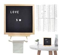 Letter Board Sign - Wooden Felt Letterboard,Decorative Changeable Message Board for School Hospital Restaurant Announcement Display Classroom Nursery Restaurant