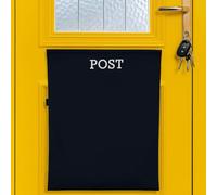Letter Box Catcher [Black] - Post Catcher for Letterboxes Indoor, No Tools or Screws Needed - 52 x 40 cm Dog Proof Mail Catchers Bag, Black Letter Box for Front Door