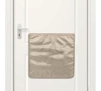 Letter Box Catcher, Door Mounted Spce Saving Fabric Bag for Catching Post, Self Adhesive Mails Letterbox Cage for Home, Easy Installation (Khaki)