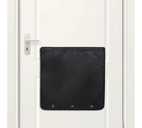 Letter Box Catcher for Front Door, No Screws Dog Proof Letterbox Cage, Adhesive Indoor Letter Box Cage with Hook and Loop Fasteners, Letter Catcher for Letters, Magazines & Small Parcels (Black)