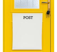 Letter Box Catcher [White] - Post Catcher for Letterboxes Indoor, No Tools or Screws Needed - 52 x 40 cm Dog Proof Mail Catchers Bag, White Letter Box for Front Door