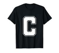 Letter C - Alphabet Bold Capital Upper Case Initial Monogram T-Shirt