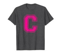 Letter C Uppercase Alphabet Initial School College Varsity T-Shirt