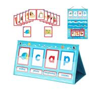 Letter Card Spelling Toy with Picture Prompt Activity Board | Picture Prompt and Three Letter Positions, Word Construction Practice