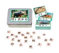 Letter Cards,Alphabet Flash Cards Puzzle Word Games - Wooden Puzzle Games Fine Motor Toys, Match Game for Toddler Preschool Learning Classroom Homeschool Supplies