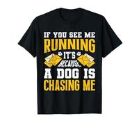 Letter Carrier IF You See ME Running Because A Dog Postman T-Shirt