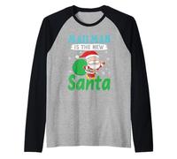 Letter Carrier Mailman is The New Santa Funny Postbote Raglan Baseball Tee