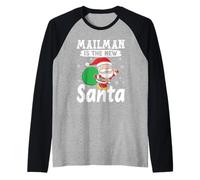 Letter Carrier Mailman is The New Santa Funny Postbote Raglan Baseball Tee