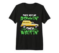 Letter Carrier They See ME Rollin' Funny Postman Premium T-Shirt