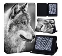 Letter Case Fits 6" Kindle Paperwhite (10th Generation, 2018 Releases), Thinnest Lightest Smart Shell Cover for Amazon Kindle Paperwhite 4 (10th Gen) E-reade (Wolf)