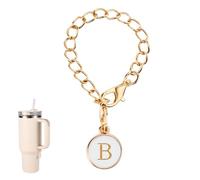Letter Charm Accessories for Stanley Cup, Letter Charm Accessories Personalized Name ID Letter Handle Charm Letter Charm for Stanley Tumblers (Letter B)