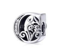 Letter Charms for Pandora Bracelets 925 Sterling Silver Charms C Initial Bead Jewelry Gifts for Women Girls