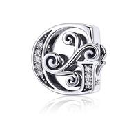 Letter Charms for Pandora Bracelets 925 Sterling Silver Charms G Initial Bead Jewelry Gifts for Women Girls
