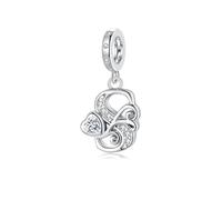 Letter Charms for Pandora Bracelets Silver Alphabet Initial Charms Bead Pendant Jewelry Gift for Women Girls