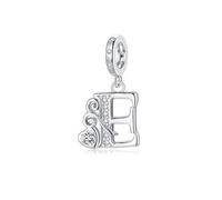 Letter Charms for Pandora Bracelets Silver Alphabet Initial Charms Bead Pendant Jewelry Gift for Women Girls