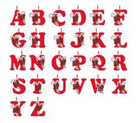 Letter Christmas Decorations Uk,26 Letters Craft Christmas Ornaments For The Home, Personalized 2D Acrylic Alphabet Decorations Craft Christmas-Tree Ornaments, Christmas-Decor Indoor Outdoor