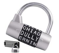 Letter Combination Lock, Luggage Padlock Heavy Duty, Digit Code Padlock, Password Lock for Door Chain Luggage Drawer Cabinet Safety Locking Tool