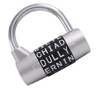 Letter Combination Lock - Word Lock | Locker Combination | Heavy Duty Password Padlock | Portable Wardrobe Padlock For Door Chain Luggage Drawer, Cabinet Safety Locking Tool