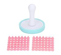 Letter Cookie Stamps Alphabet Cookie Stamp Set Safe Flexible Non Stick DIY Biscuit Cake Mold for Baking Decorating Cakes Cupcakes ABS Material 3.4oz