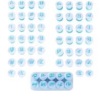 Letter Cutters for Fondant Cutters - 62 Pieces Letters Fondant Cookie Cutter Baking Accessories Alphabet Cake Decoration Baking Accessories Set Ejector Stamp Biscuit Marzipan
