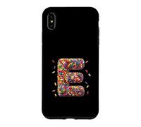 Letter E Candy Rainbow Sprinkles Monogram Men, Women, Kids Case for iPhone XS Max
