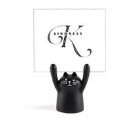 Letter Expression Kind Knowledge Memo Holder Cartoon Black Cat Stand Decoration