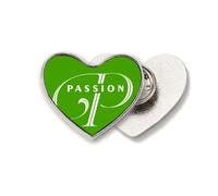 Letter Expression Passion Heart Metal Pin Brooch Clip Love