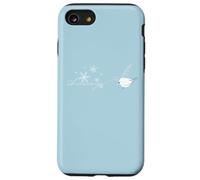 Letter Feather Pen from Shimaenaga Japan Wild Bird of Hokkaido Cute White Birds Snowflake Case for iPhone SE (2020) / 7/8