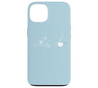 Letter Feather Pen from Shimaenaga Japan Wild Bird of Hokkaido Cute White Birds Snowflake Case for iPhone 13