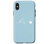 Letter Feather Pen from Shimaenaga Japan Wild Bird of Hokkaido Cute White Birds Snowflake Case for iPhone X/XS
