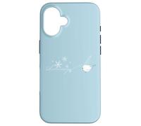Letter Feather Pen from Shimaenaga Japan Wild Bird of Hokkaido Cute White Birds Snowflake Case for iPhone 16