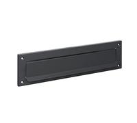 Letter Flap 31 x 8 cm Letter Slot with Four Mounting Holes in Anthracite RAL7016 Newspaper Flap for Front Doors C4 Format Cover for Outdoor Use