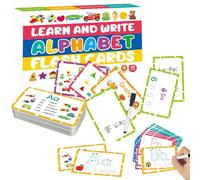 Letter Flashcard,Sensory Kid Letter Learning Flashcard - Interactive Alphabet Words Flash Cards for Kindergarten Preschool School Home Indoor Travel